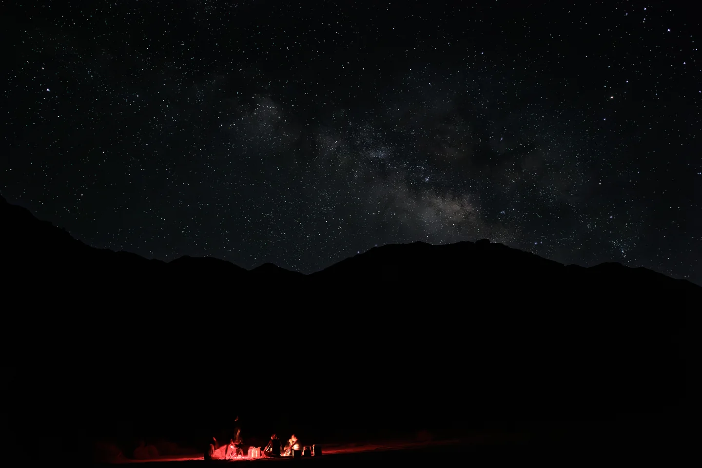 Galaxy: the Milky Way over camp